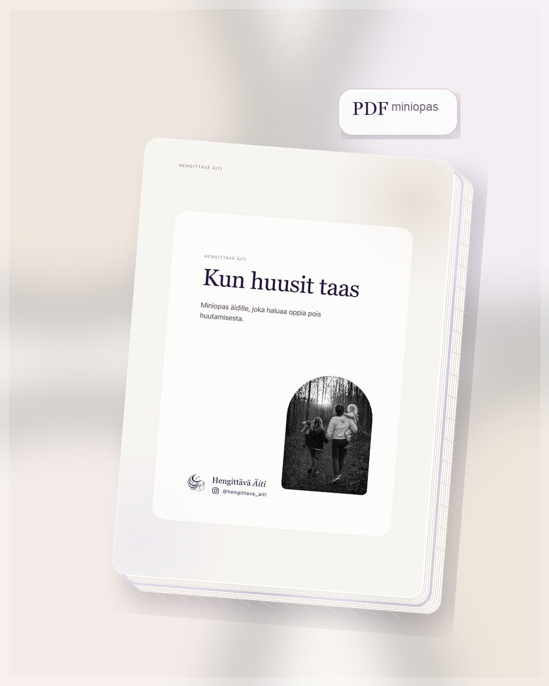 Kun huusit taas – minioppaan kansi